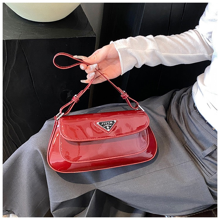 Patent Demi Shoulder Bag