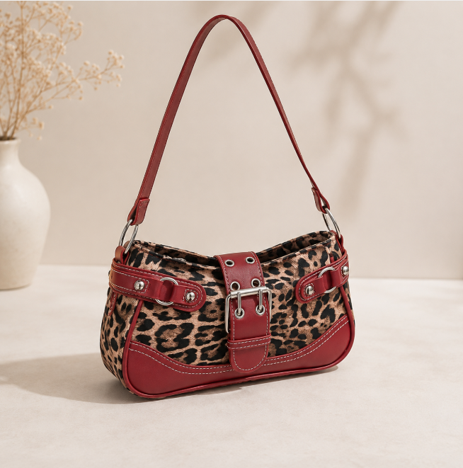 Leopard Print Under Arm Bag