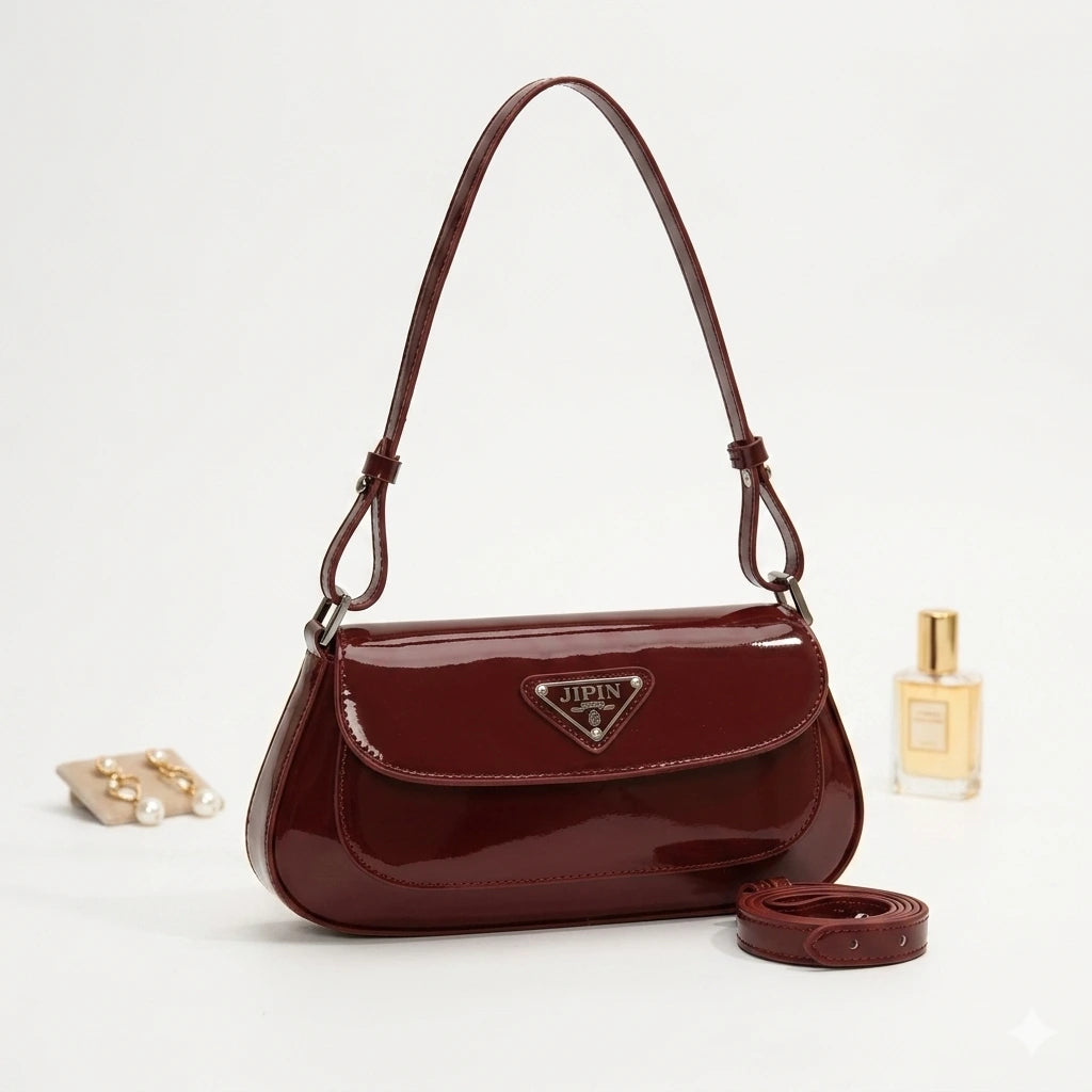 Patent Demi Shoulder Bag