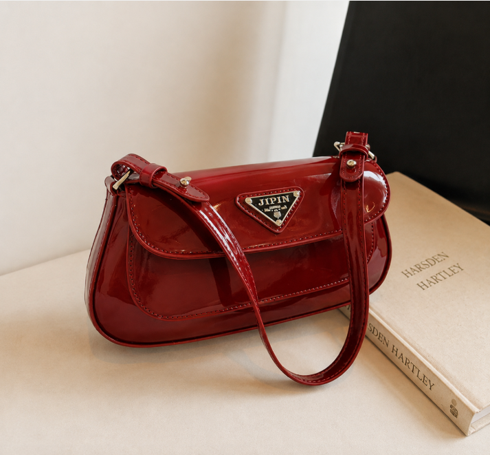 Patent Demi Shoulder Bag