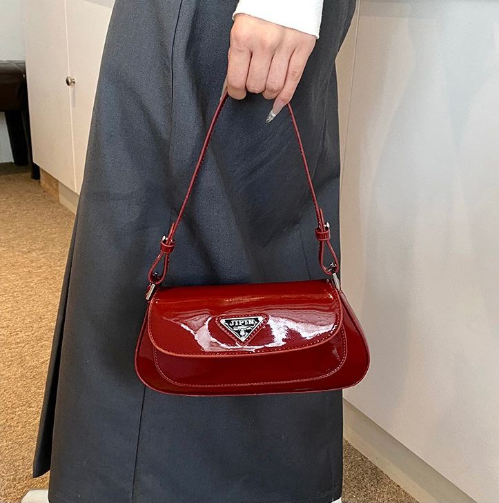 Patent Demi Shoulder Bag